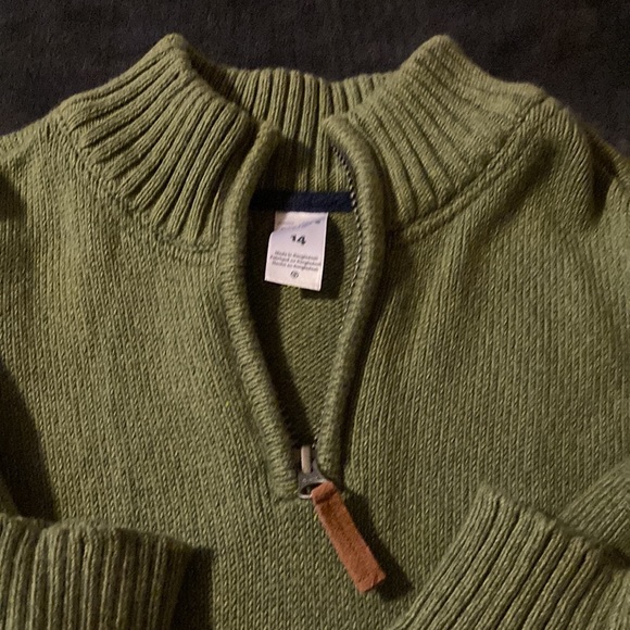Carter’s boys mock neck sweater.  Size 14. - Picture 2 of 4